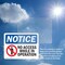Signmission No Access While In Operation Sign, Vinyl Decal, 10in W x 7in L, 2PK OS-2PACK-NS-D-710-L-14346 - alternate 3